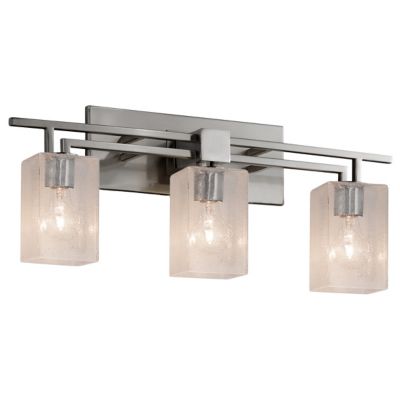 Fusion Oval Ribbon Shade Aero Bath Bar by Justice Design Group - Starlight Lighting USA and Canada